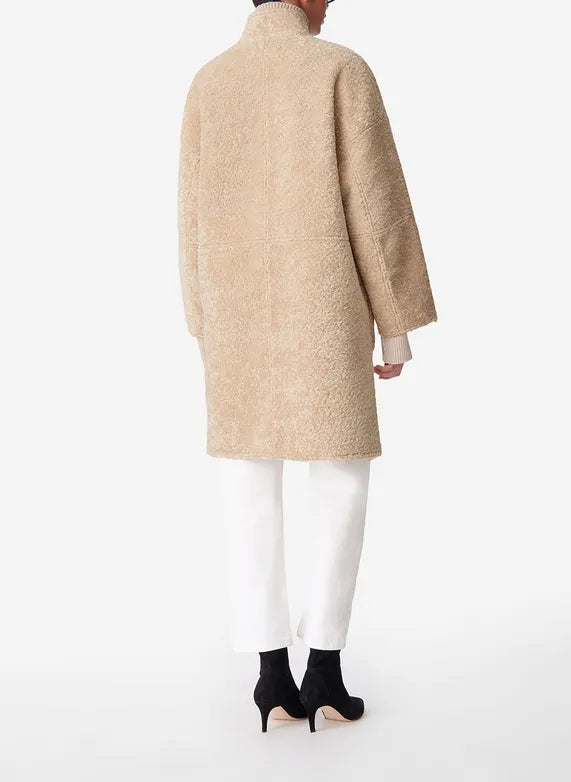 Cappotto effetto shearling