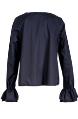 Blusa in cotone taglio a trapezio