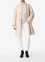 Cappotto effetto shearling