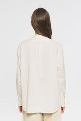 Blusa in cotone ricamata