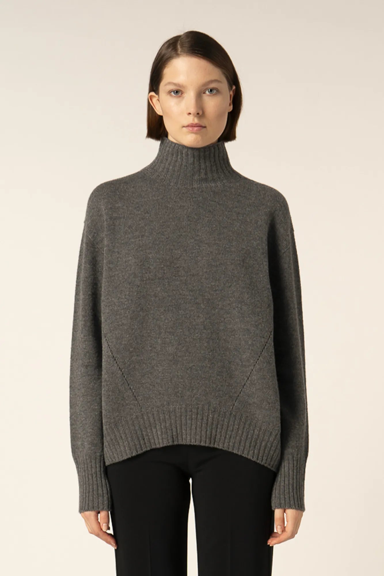 Maglia oversize in misto cashmere